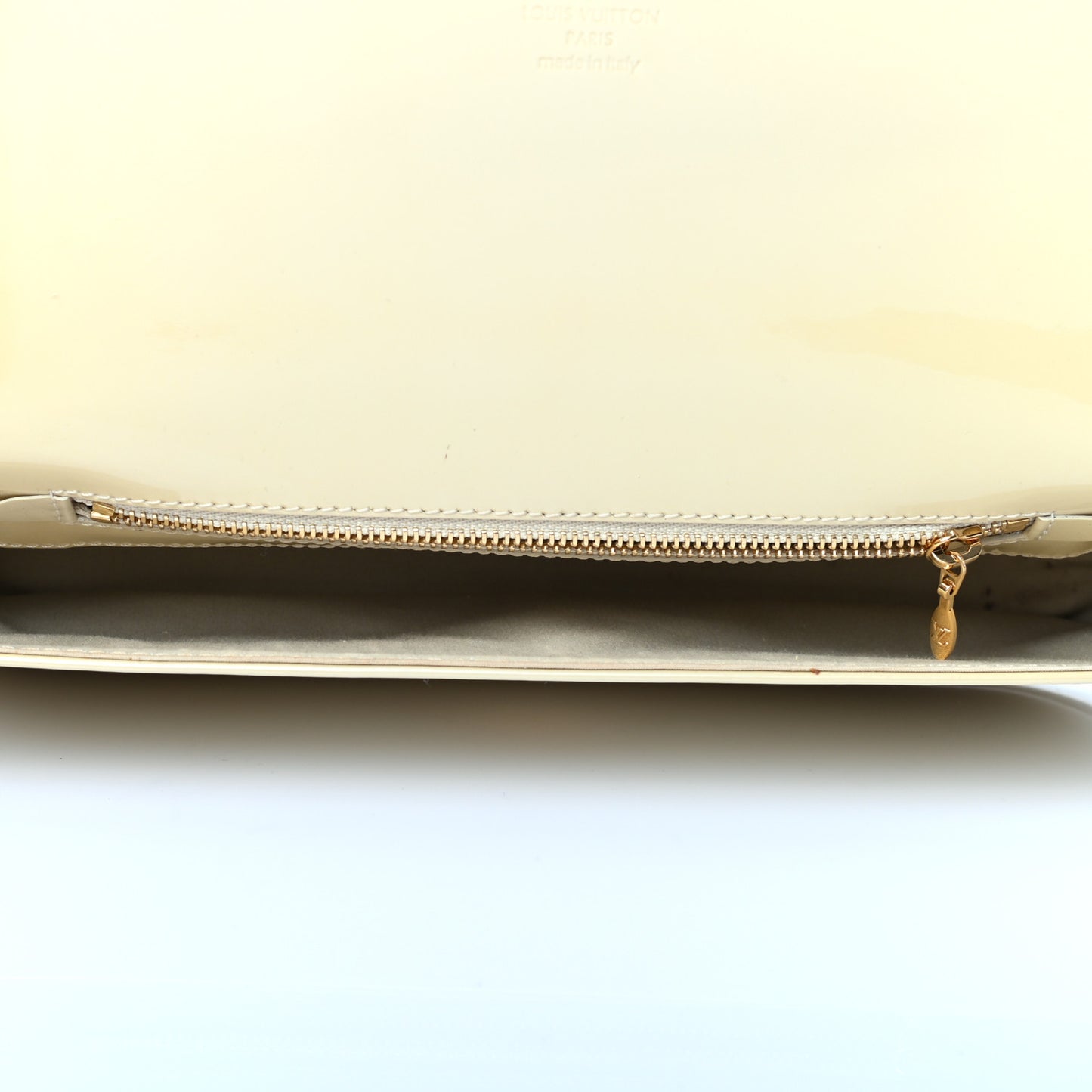 Patent Sobe Clutch Blanc Corail