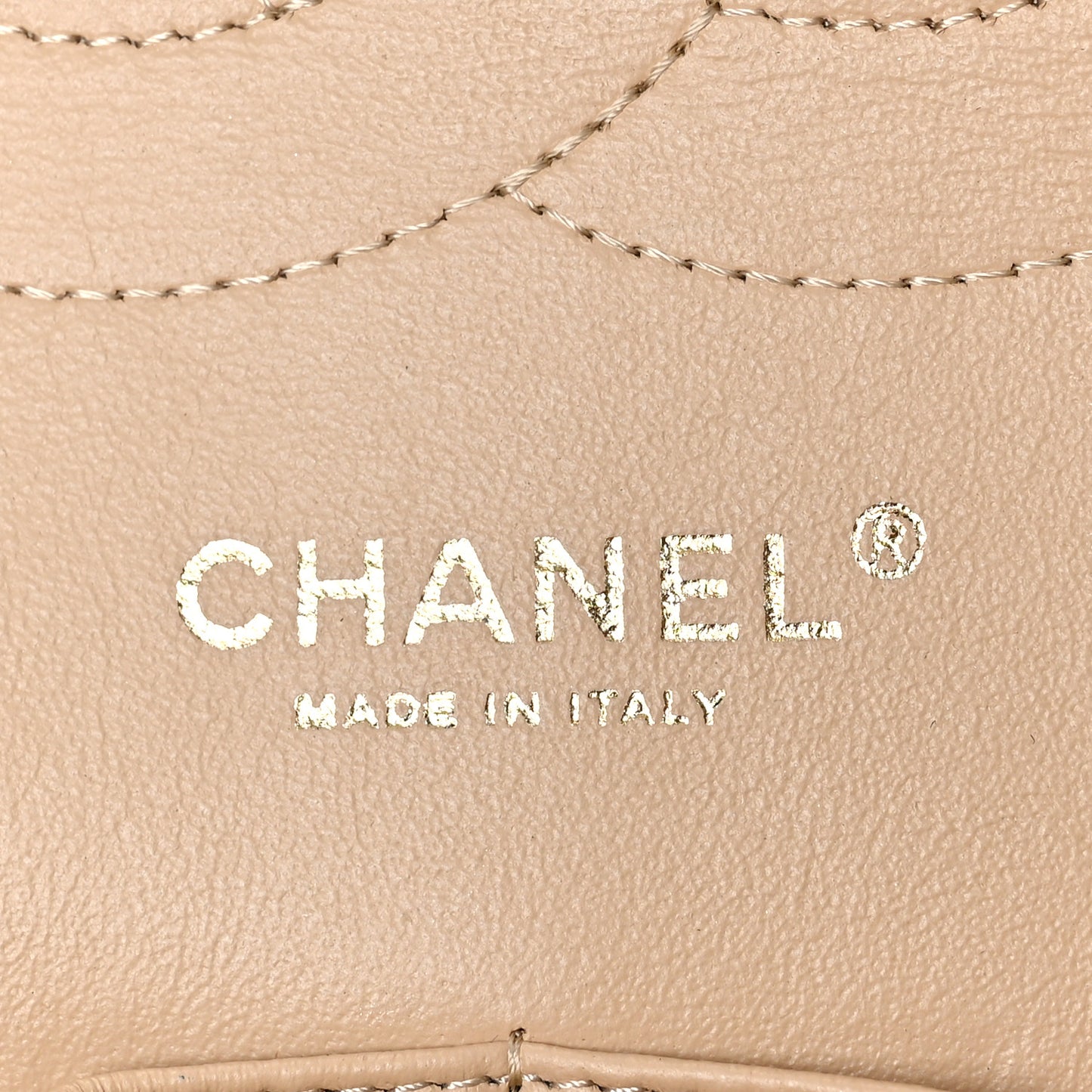 Caviar Quilted Jumbo Double Flap Beige Clair