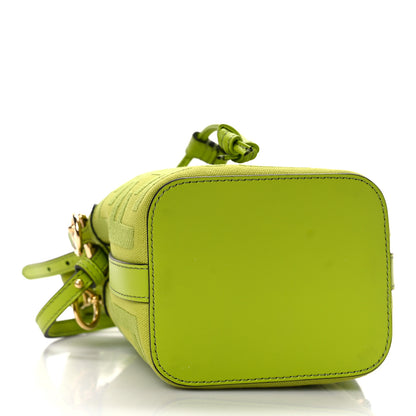 Fendi Canvas Nappa F is Fendi FF Embroidered Mini Mon Tresor Bucket Bag Wasabi 4 of 8