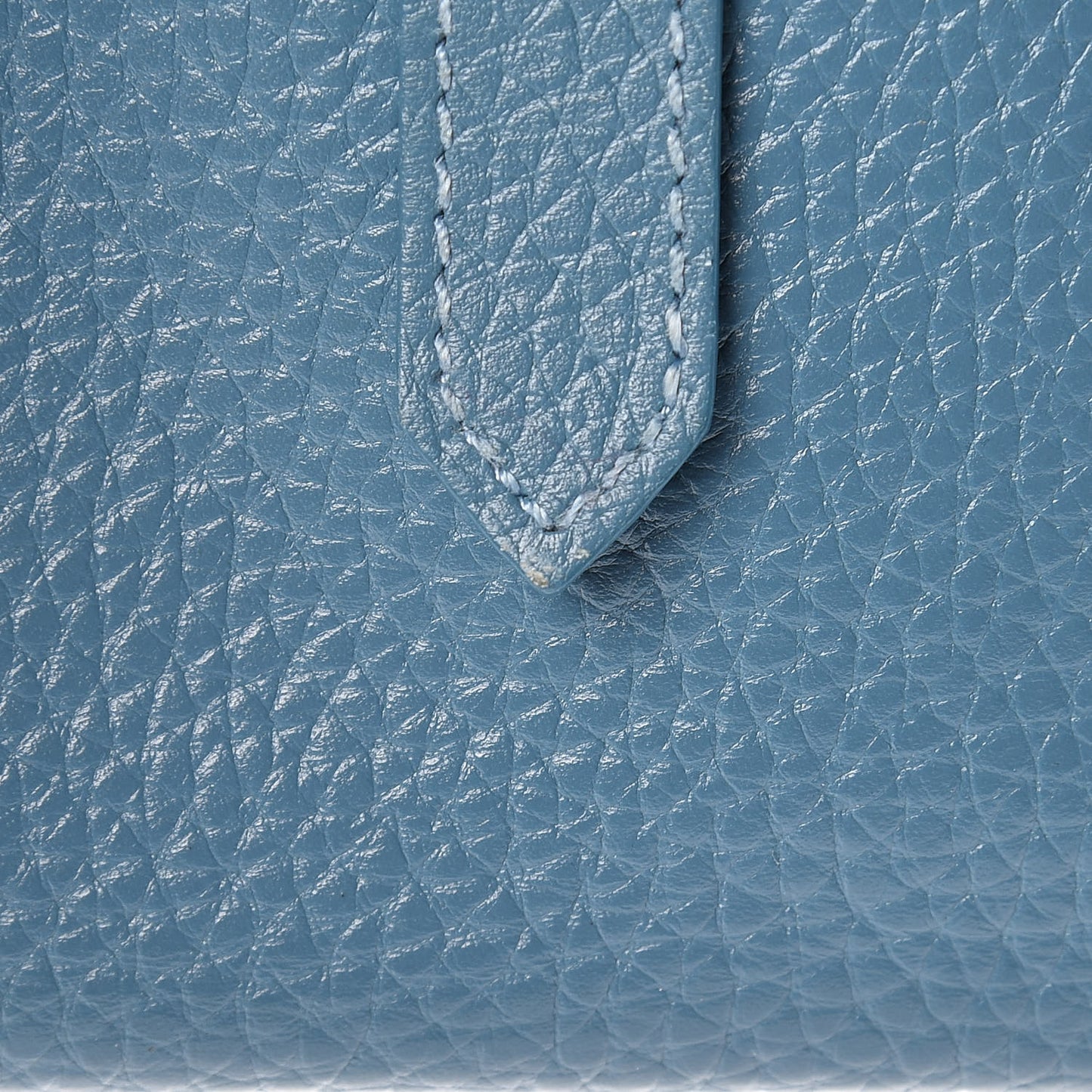 Taurillon Clemence Bearn Wallet Blue Jean