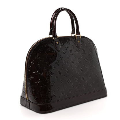 Louis Vuitton Vernis Alma GM Amarante 3 of 8