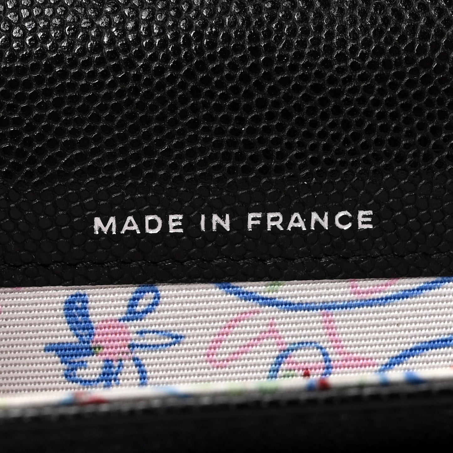 Caviar Quilted CC Flap Card Holder Black