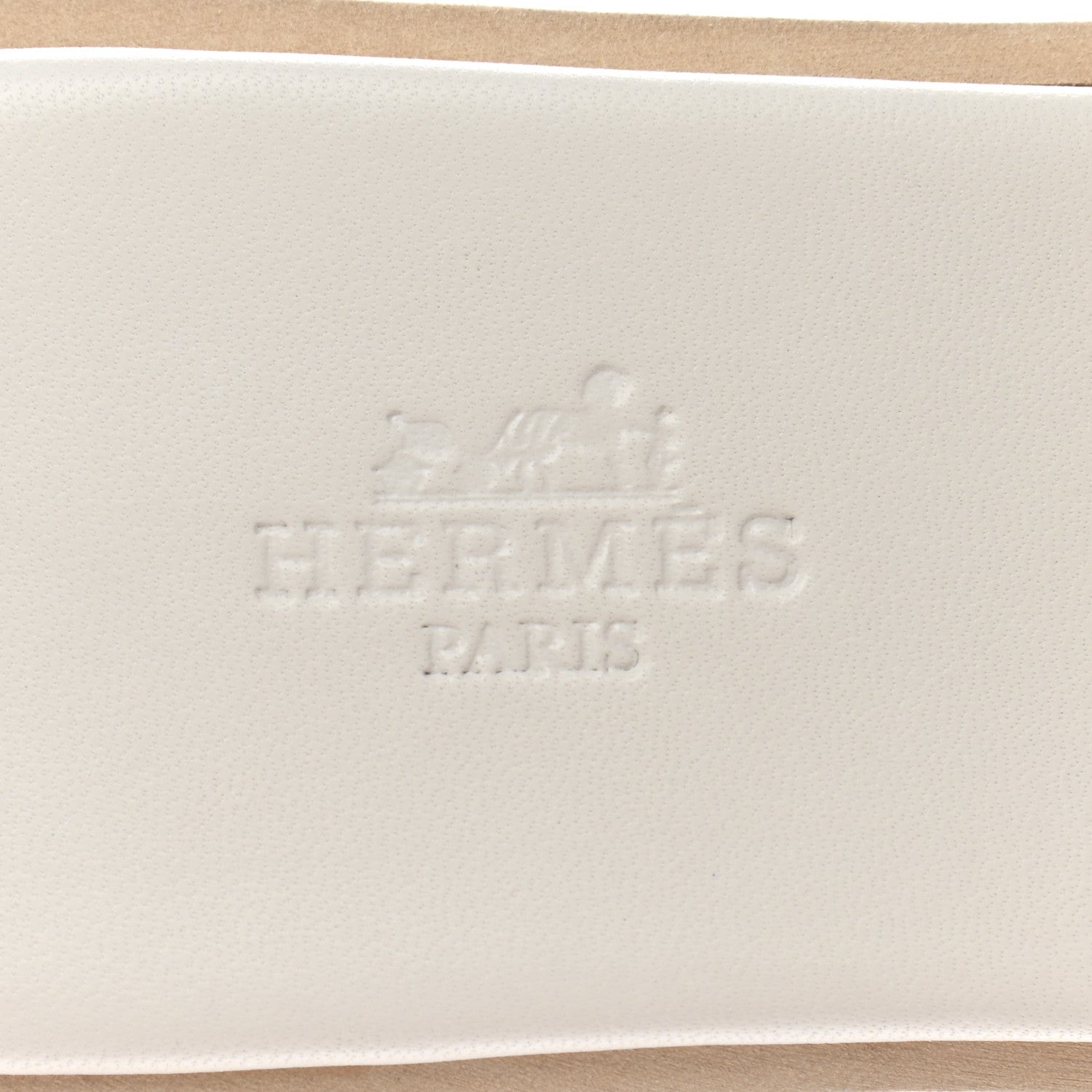 Hermes Calfskin Cork Eze 30 Sandals 36 White 7 of 8