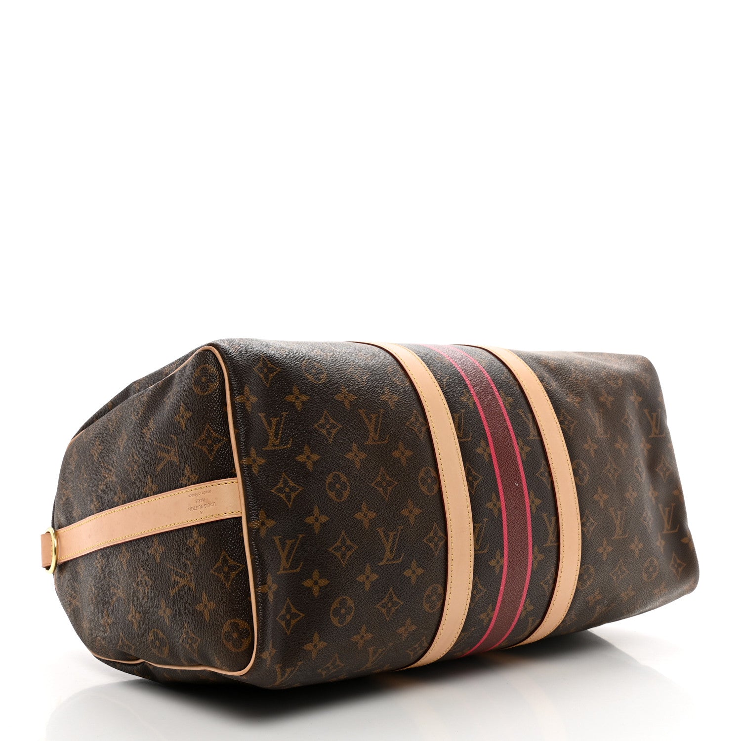 Louis Vuitton Monogram My LV Heritage Keepall Bandouliere 45 Fuchsia Rouge 3 of 10