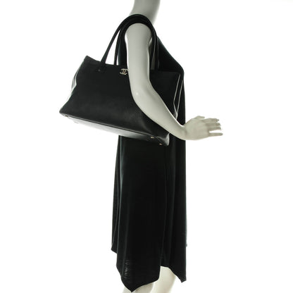 Chanel Calfskin Cerf Executive Shopper Tote Black 2 of 8