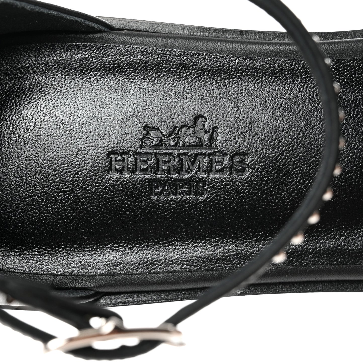 Calfskin Studded Santorini Sandals 37.5 Black
