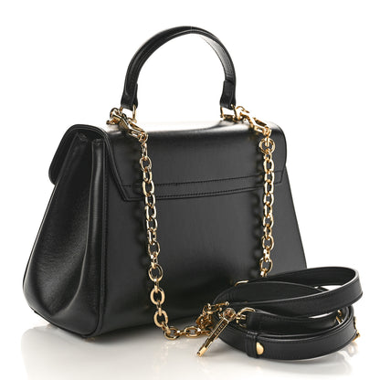Gucci Textured Calfskin Medium Horsebit 1955 Top Handle Bag Black 3 of 8