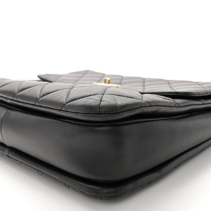 Chanel Lambskin Quilted Large Trendy CC Dual Handle Flap Bag Black 10 of 16