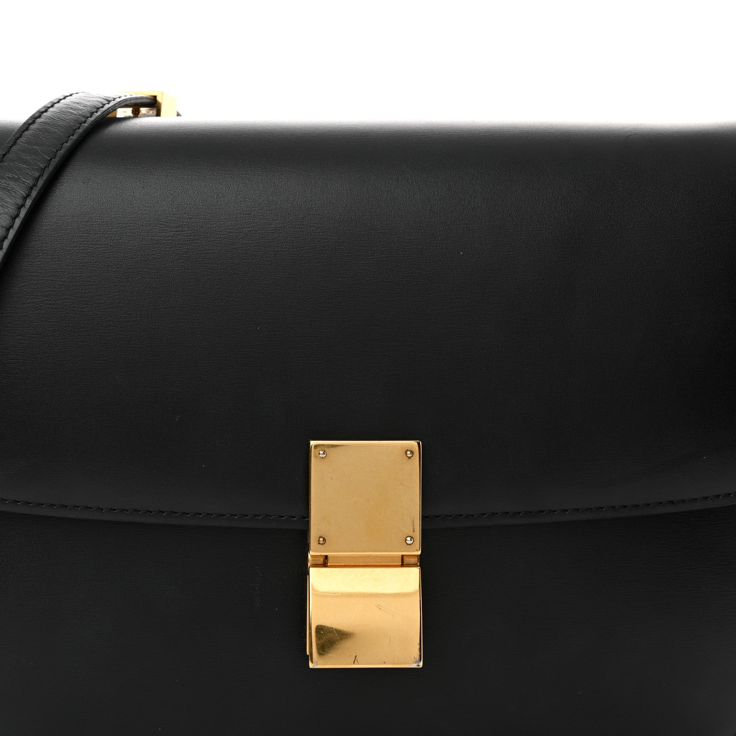Celine Box Calfskin Medium Classic Box Flap Bag Black 8 of 11