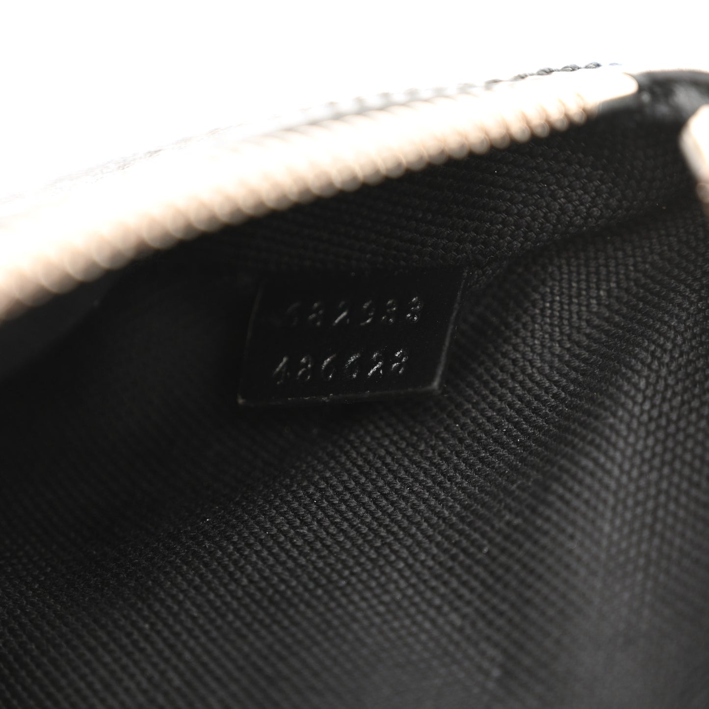 GG Supreme Monogram Textured Calfskin Retro Interlocking G Belt Bag Black
