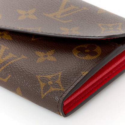 Louis Vuitton Monogram Sarah Wallet NM Coquelicot 9 of 10