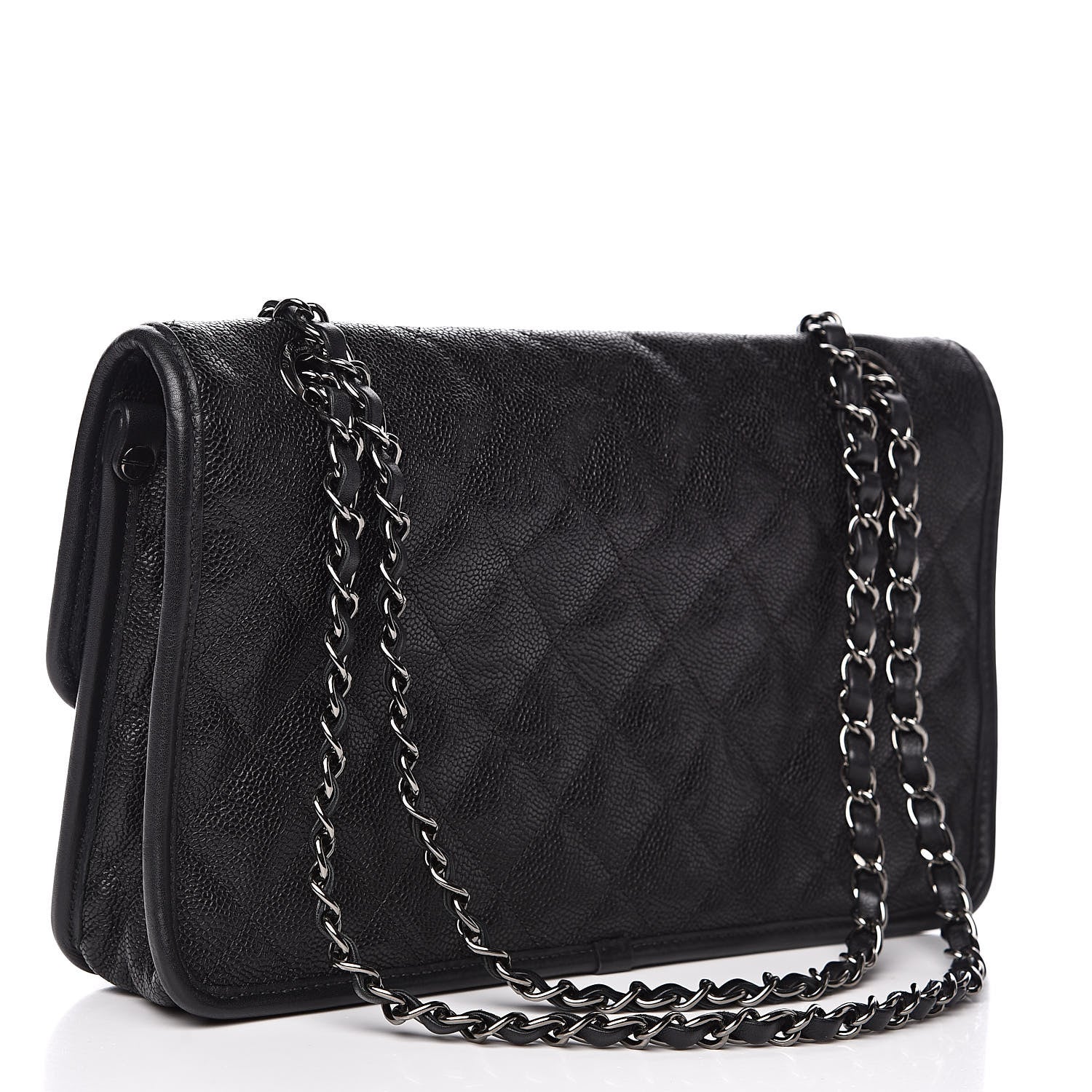 Chanel Caviar Quilted Medium French Riviera Flap Black 3 of 11