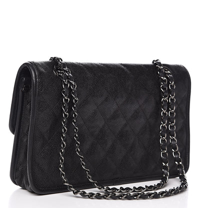 Chanel Caviar Quilted Medium French Riviera Flap Black 3 of 11