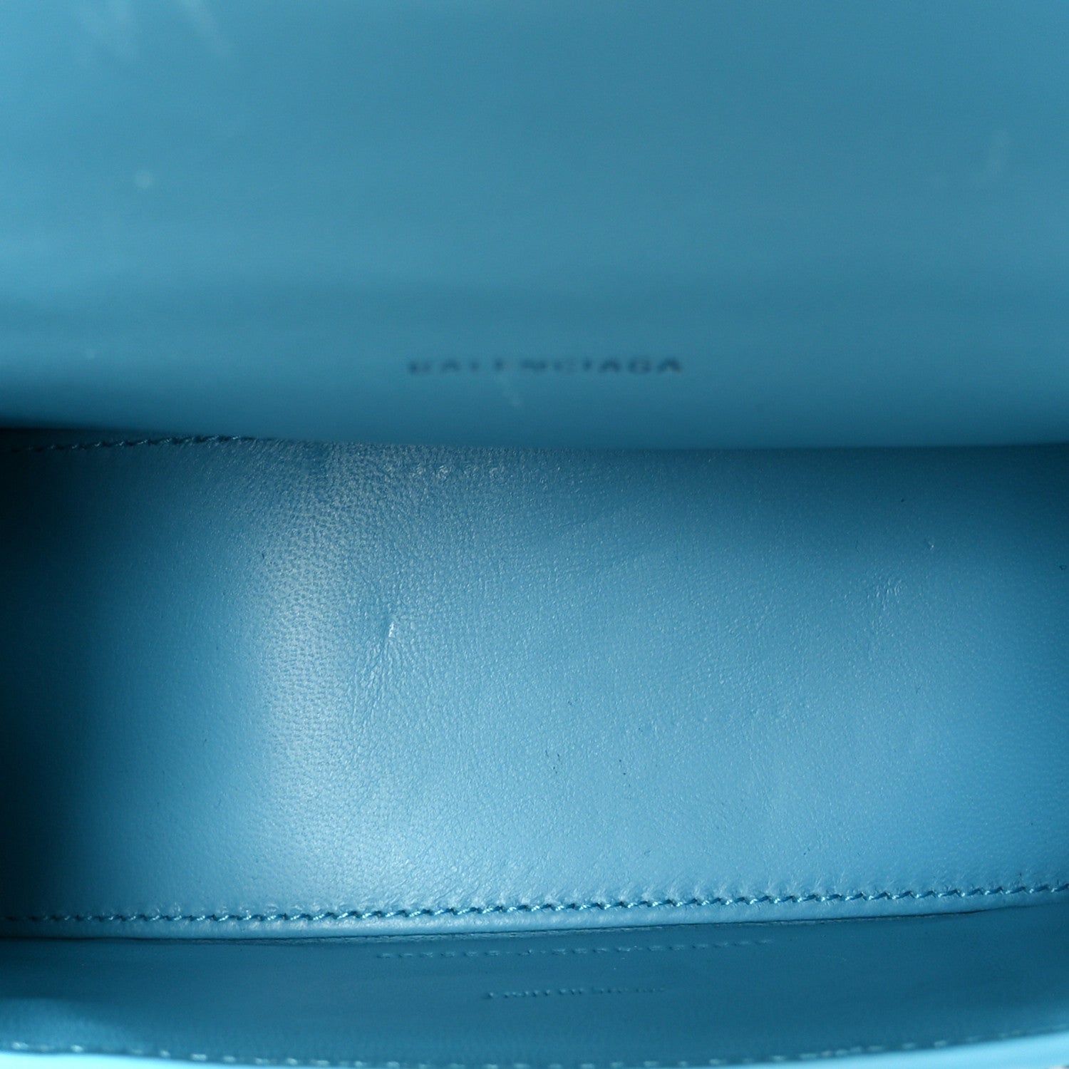Balenciaga Strass Suede Hourglass Top Handle Bag XS Light Blue 5 of 11