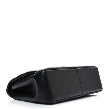 Chanel Lambskin Quilted Jumbo Double Flap Black 4 of 9
