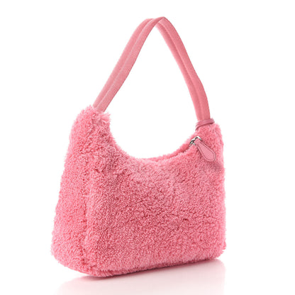 Prada Terry Cloth Mini Re-Edition 2000 Bag Petalo Black 2 of 8