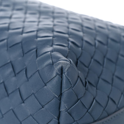 Bottega Veneta Nappa Intrecciato Large Cosmetic Case Blue 8 of 11