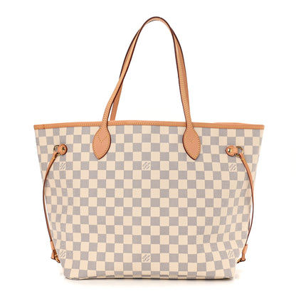 Louis Vuitton Damier Azur Neo Neverfull MM Rose Ballerine 1 of 10