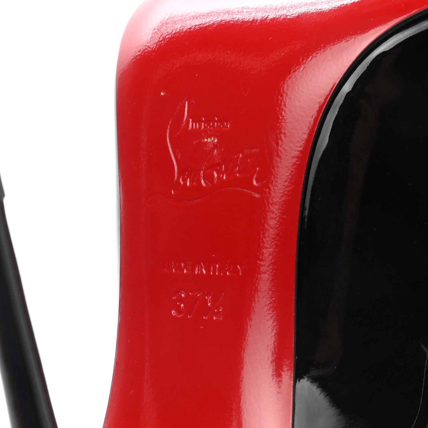 Christian Louboutin Patent Hot Chick 100 Pumps 37.5 Black 6 of 8