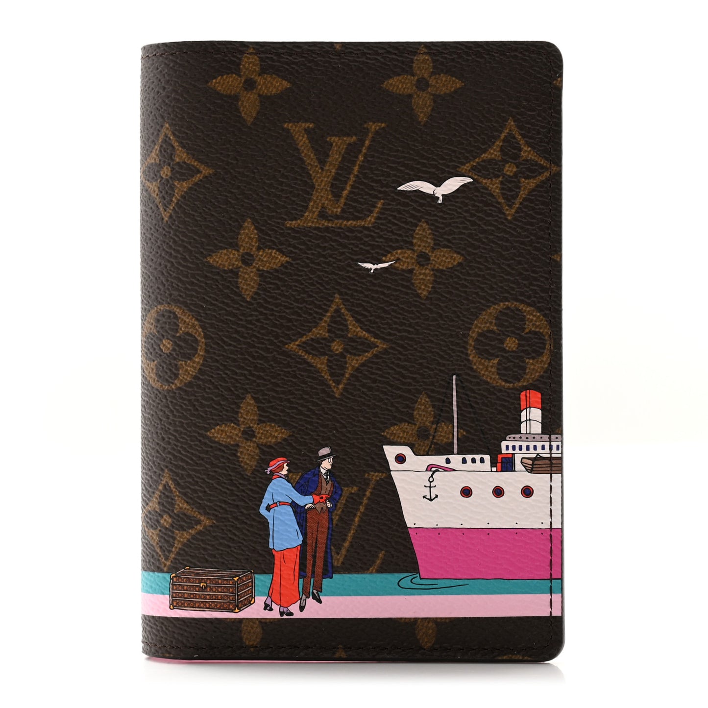 Monogram 2016 Christmas Animation Passport Cover Rose Ballerine