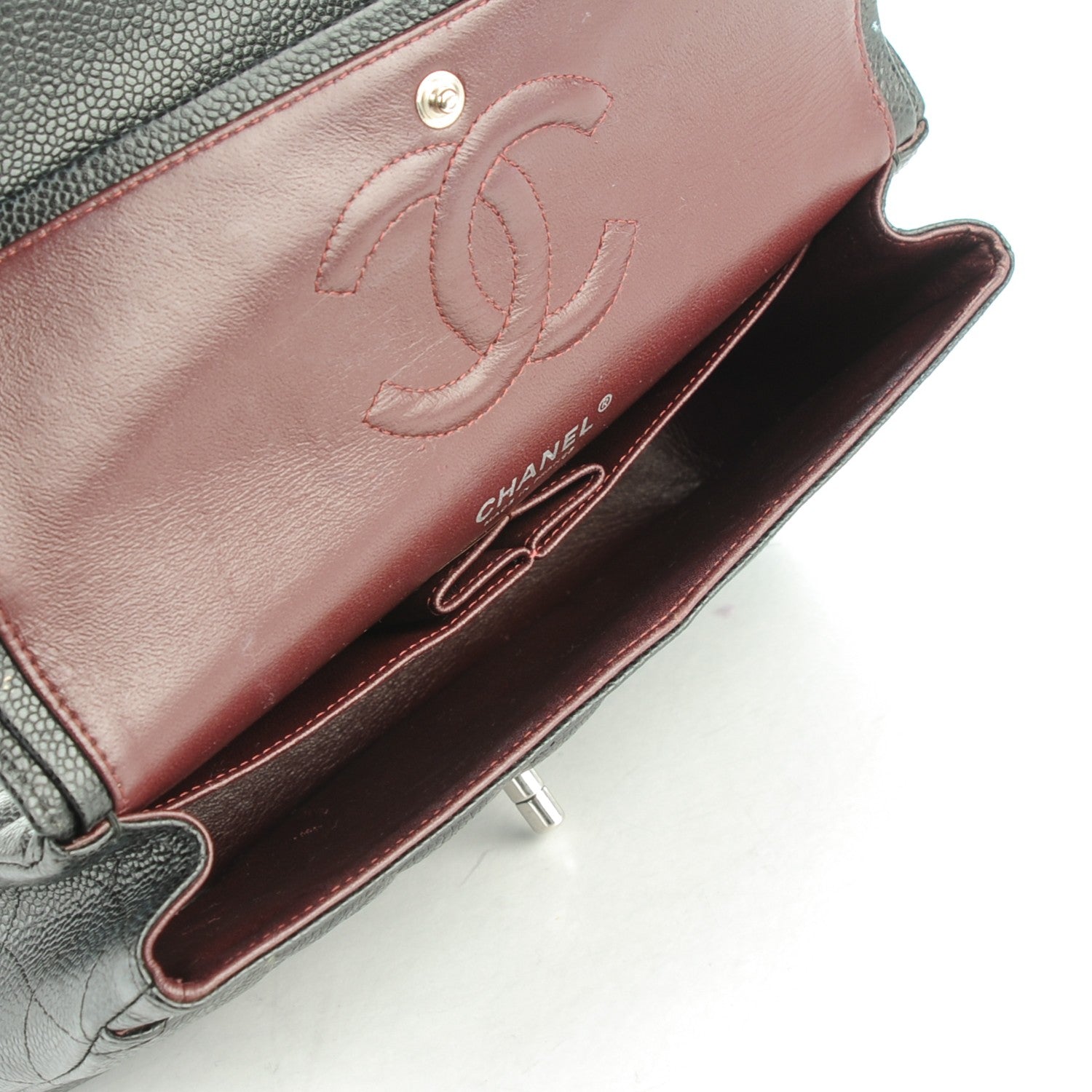 Chanel Caviar Quilted Medium Double Flap Black 7 of 7