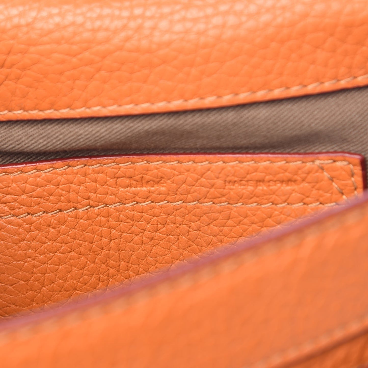 Calfskin Mini Marcie Round Crossbody Bag Orange