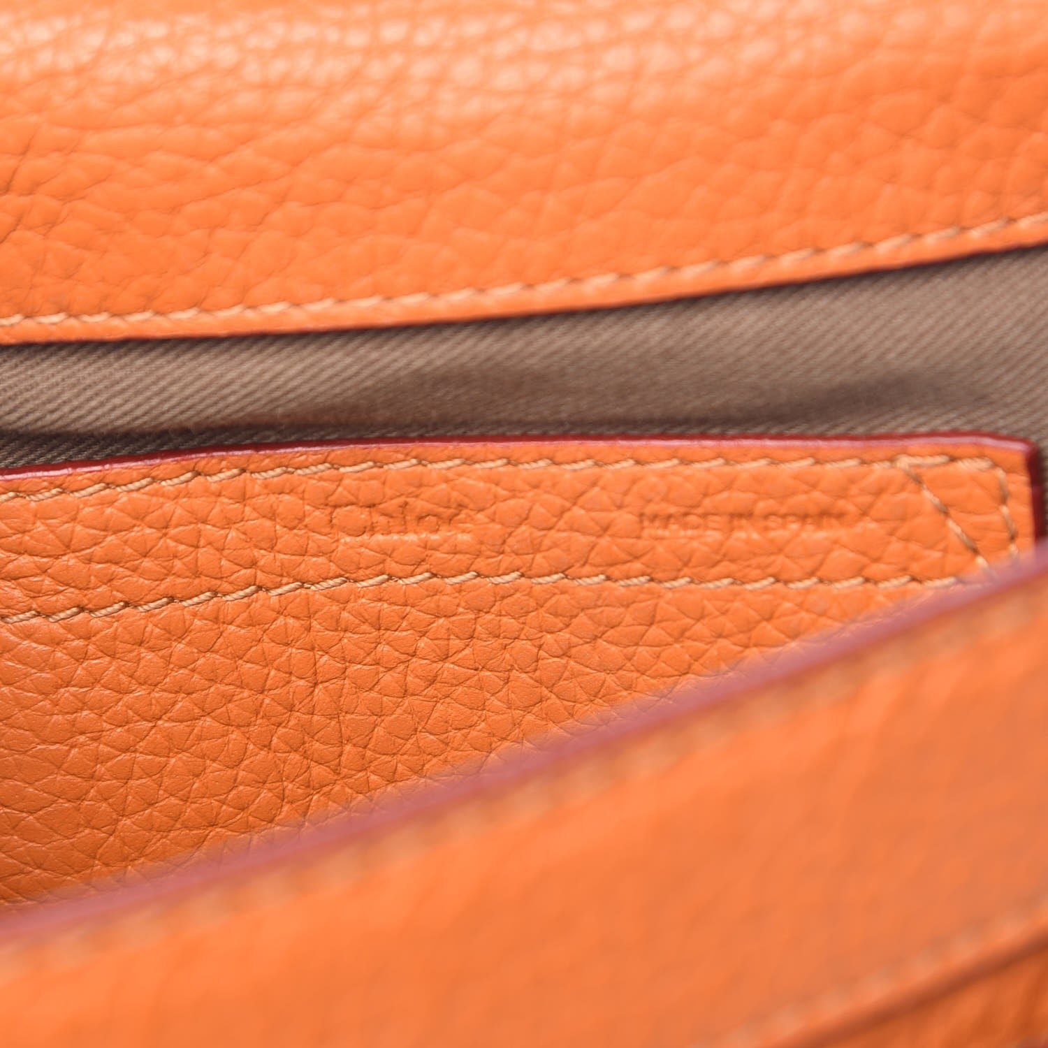 Chloe Calfskin Mini Marcie Round Crossbody Bag Orange 6 of 8