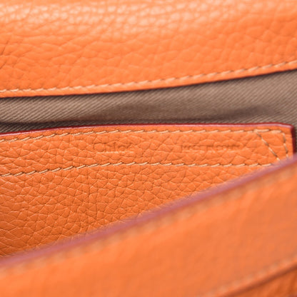Chloe Calfskin Mini Marcie Round Crossbody Bag Orange 6 of 8