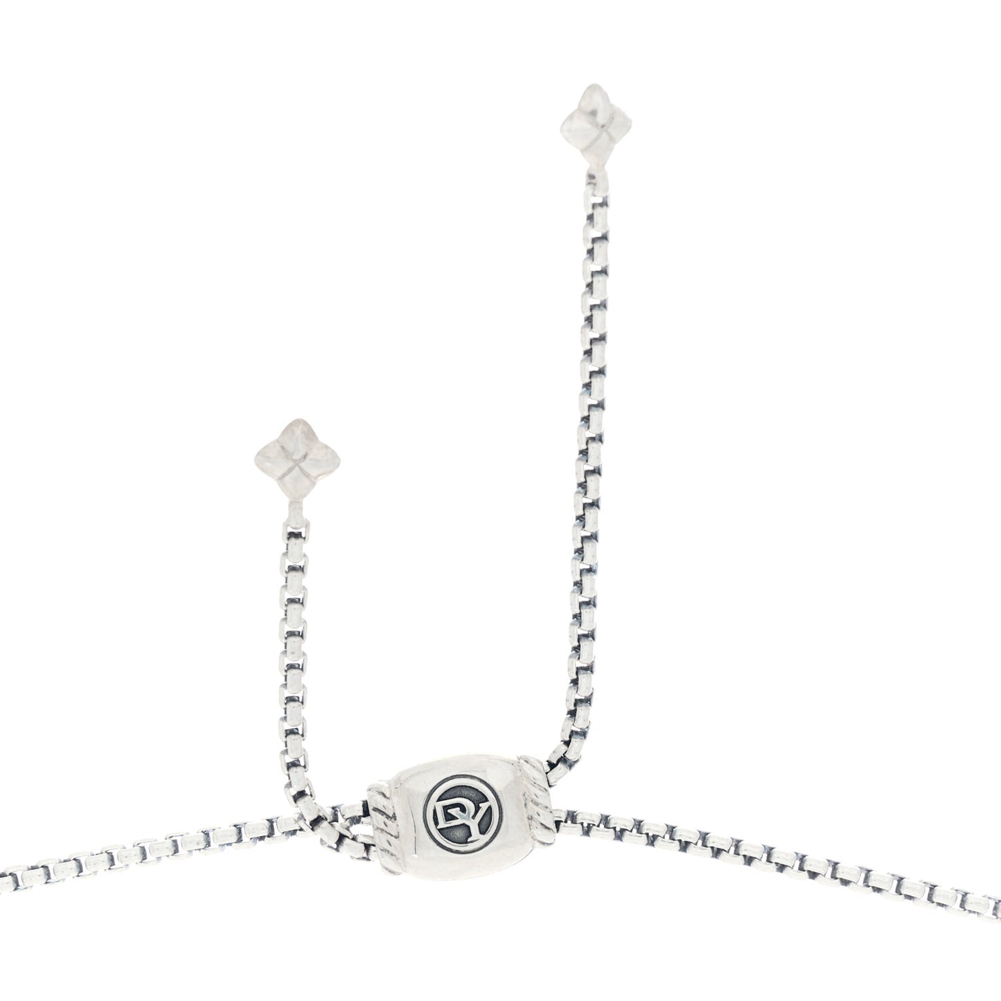 Sterling Silver Diamond Blue Topaz Chatelaine Y Necklace
