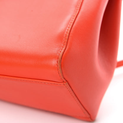 Fendi Nappa Mini Peekaboo Iconic Satchel Papavero 12 of 14
