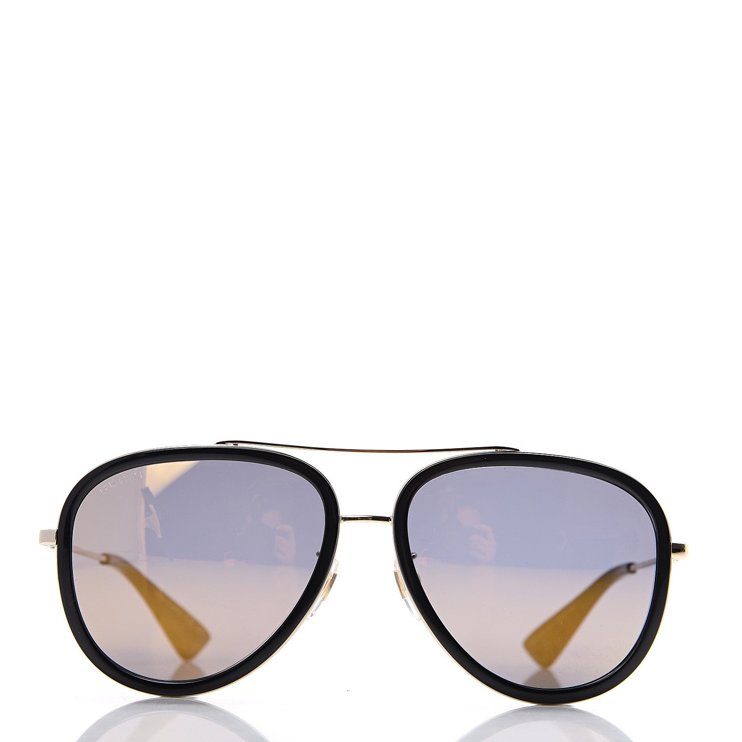 Gucci Web Aviator Sunglasses GG0062S Black 2 of 9