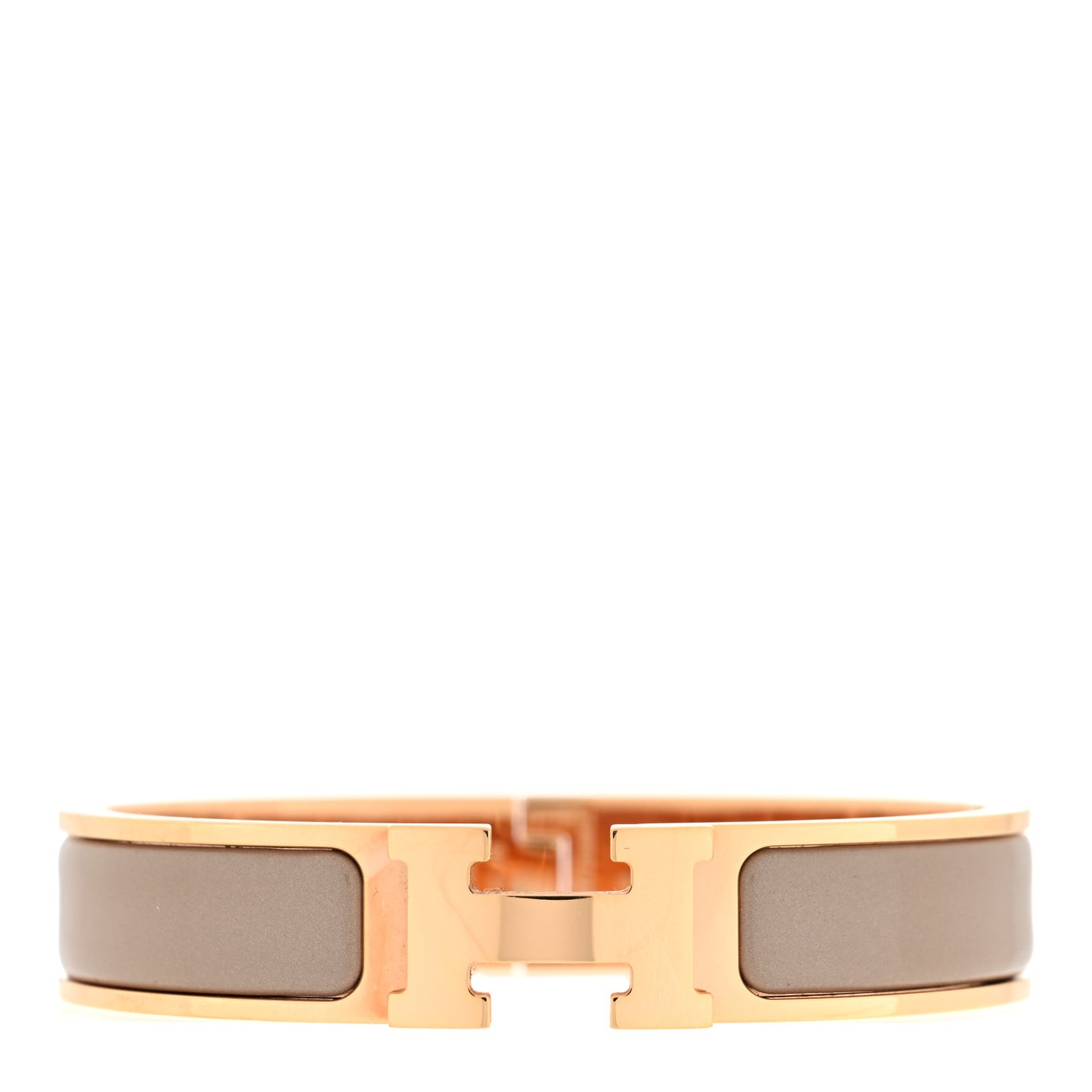Enamel Narrow Clic Clac H Bracelet PM Chataigne