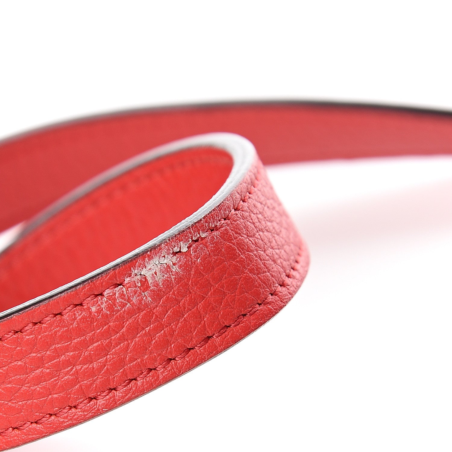 Celine Drummed Calfskin Nano Luggage Coquelicot 12 of 12