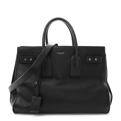 Saint Laurent Grained Calfskin Small Supple Sac De Jour Black 1 of 10