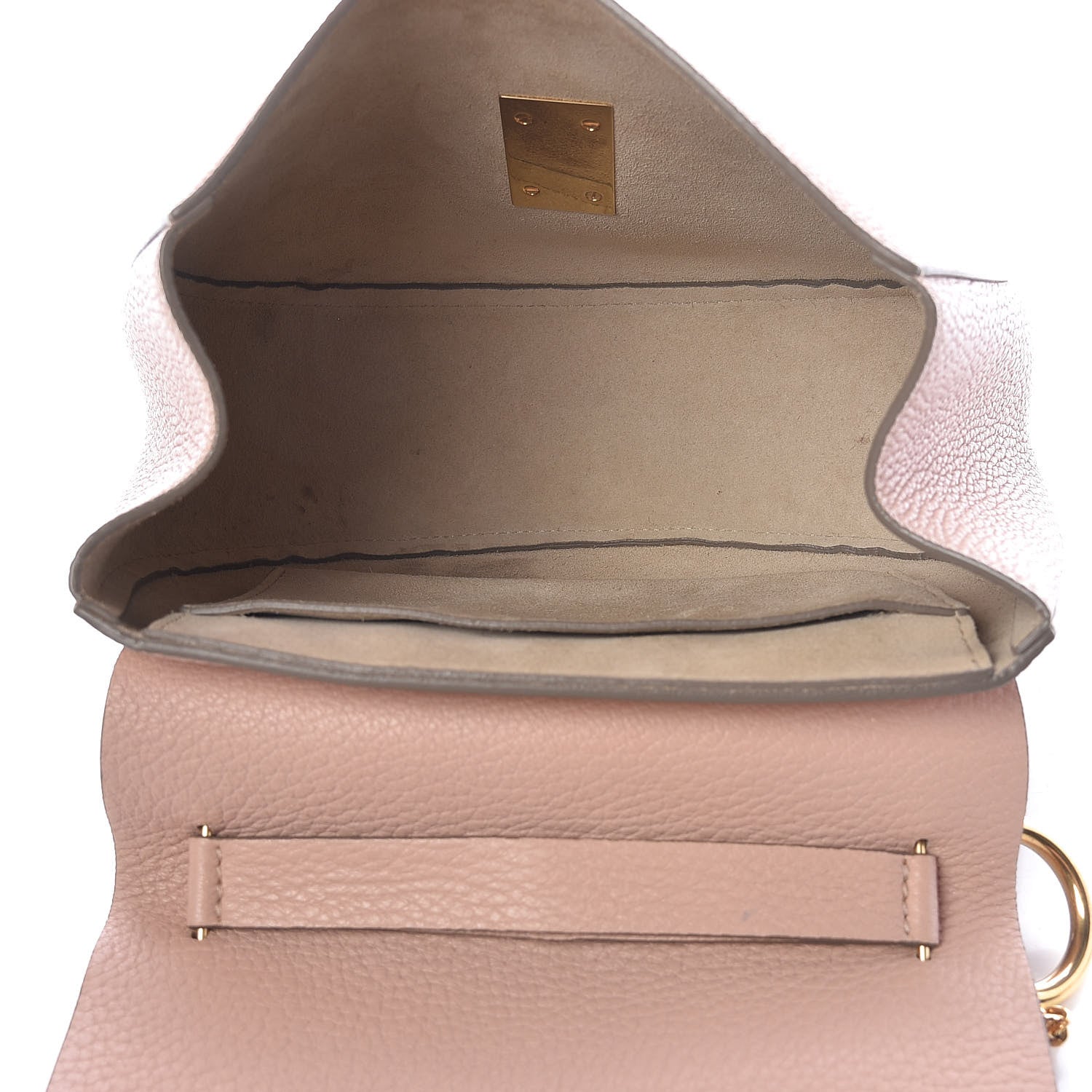 Chloe Grained Lambskin Drew Shoulder Bag Cement Pink 5 of 15