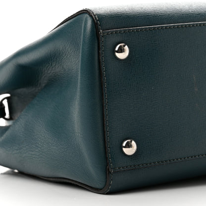 Fendi Vitello Elite Petite 2Jours Tote Oceano 9 of 11
