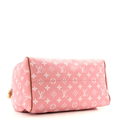 Louis Vuitton Calfskin Monogram Speedy P9 Bandouliere 40 Pink Sakura 4 of 15