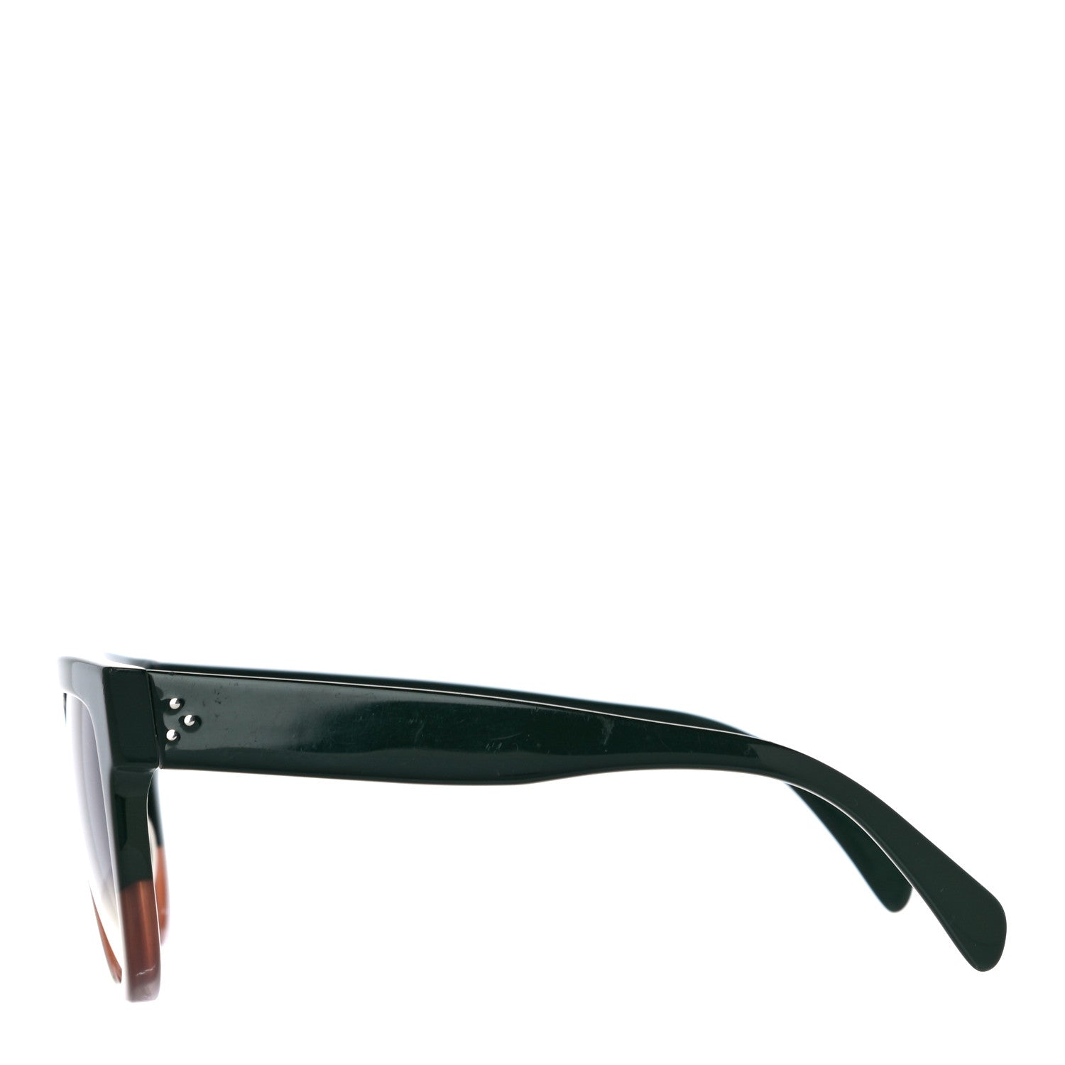 Celine Shadow Sunglasses CL 41026/S Green Brown 2 of 9