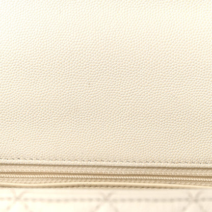 Chanel Caviar Lizard Quilted Small Coco Handle Flap Ivory 12 of 24