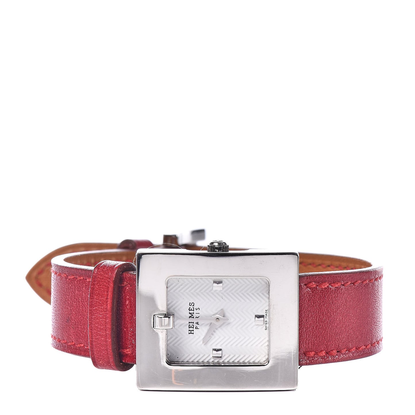 Stainless Steel Chamonix 22mm Belt Quartz Watch Rouge H