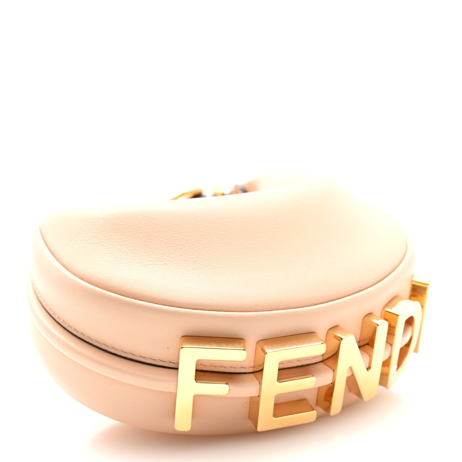 Fendi Vitello Grace Matte Nano Fendigraphy Hobo Charm Light Rose 4 of 7