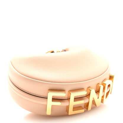 Fendi Vitello Grace Matte Nano Fendigraphy Hobo Charm Light Rose 4 of 7