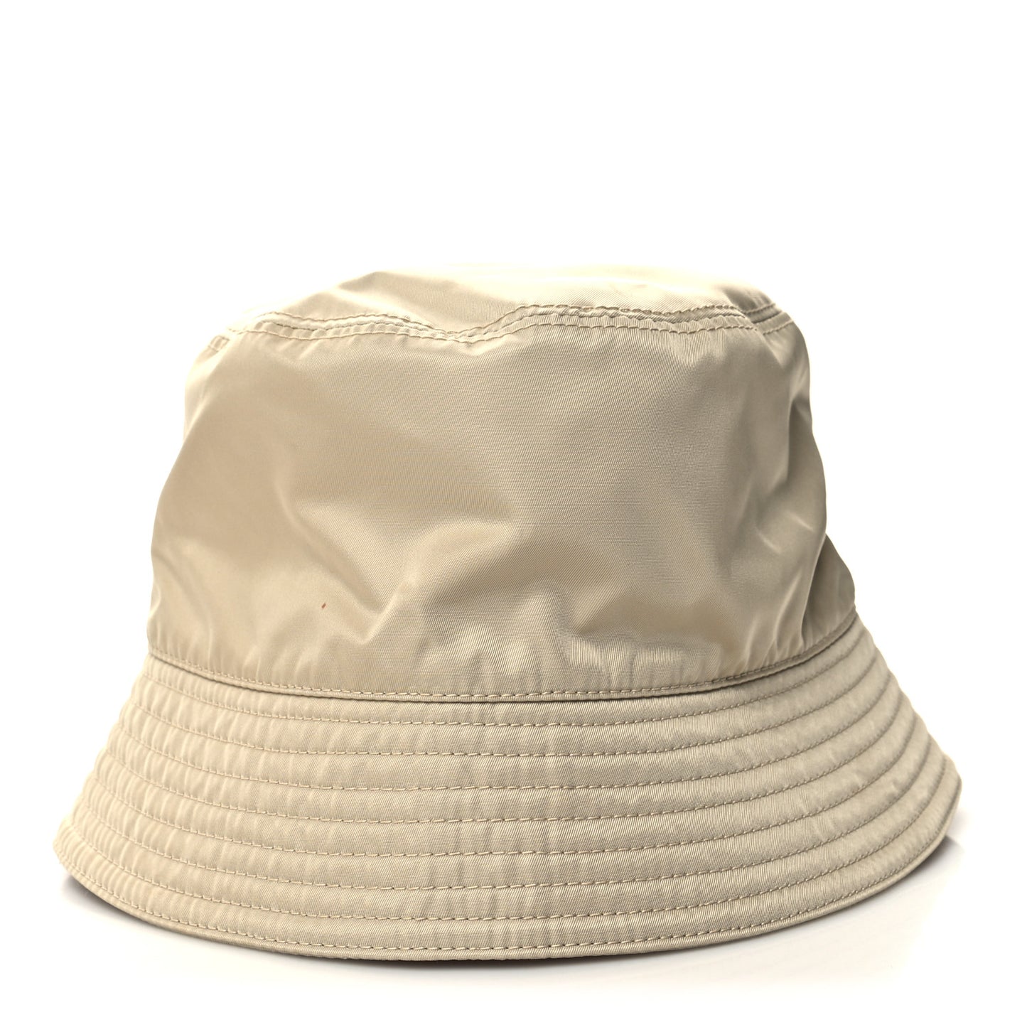 Re-Nylon Metal Triangle Logo Womens Bucket Hat M Deserto