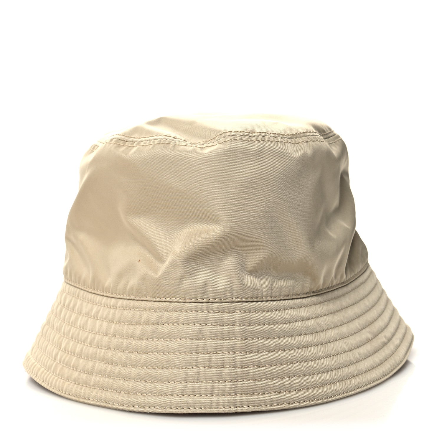 Prada Re-Nylon Metal Triangle Logo Womens Bucket Hat M Deserto 5 of 8