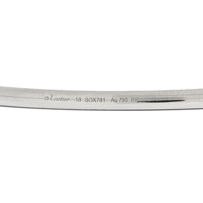 Cartier 18K White Gold Diamond Etincelle de Cartier Bangle Bracelet 16 3 of 3