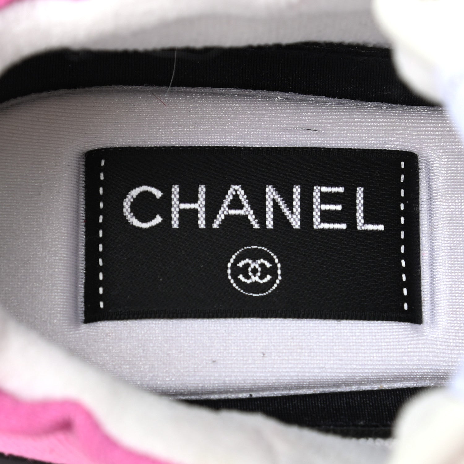 Chanel Denim Suede Calfskin Womens CC Sneakers 37 Pink 6 of 8
