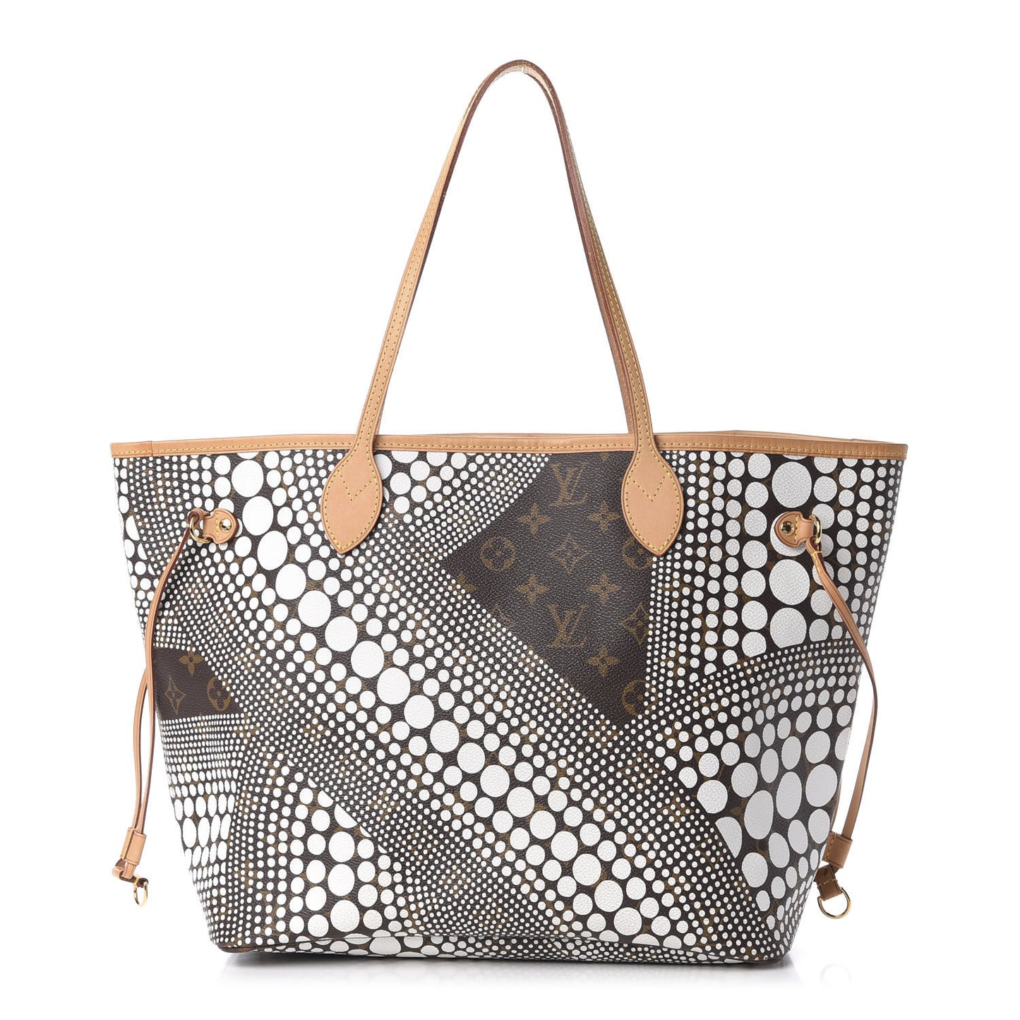 Monogram Kusama Waves Neverfull MM White