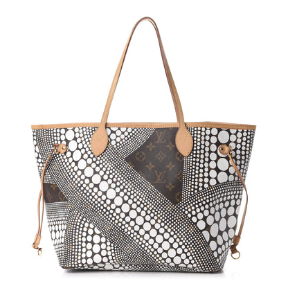 Louis Vuitton Monogram Kusama Waves Neverfull MM White 1 of 10