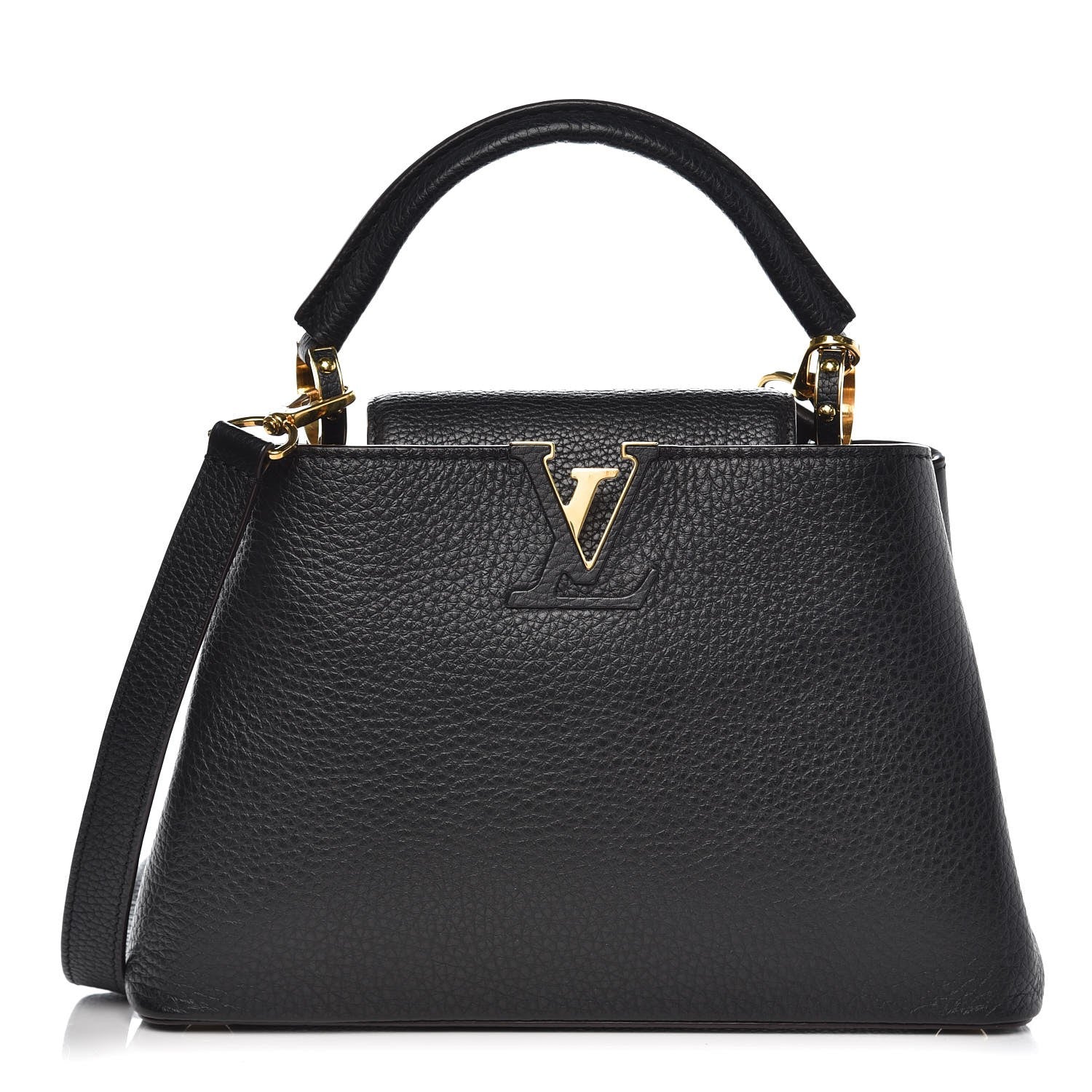 Louis Vuitton Taurillon Capucines BB Black 1 of 6