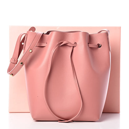 Mansur Gavriel Calfskin Mini Bucket Bag Blush 12 of 12